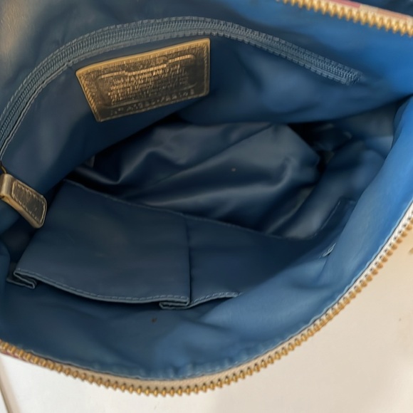 COACH POPPY DAISY MADRAS PASTEL TARTAN PLAID CROSSBODY BAG F22146 - Picture 9 of 9